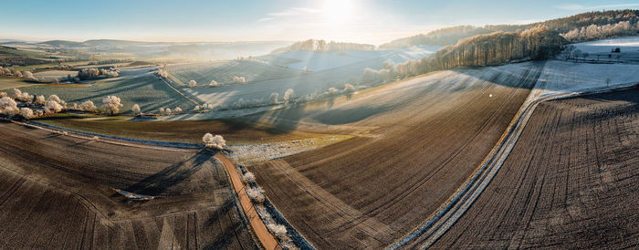Scenic view of landscape against sky