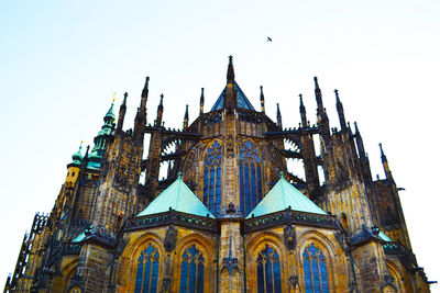 Low angle view of church against sky