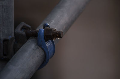 Close-up of pipe against blurred background