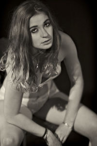 Portrait of young woman