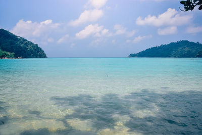 Scenic view of sea against sky