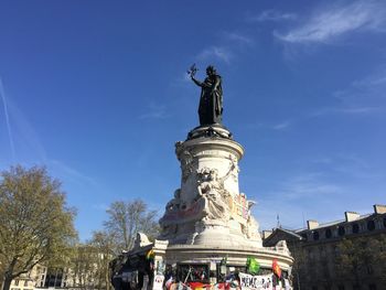 Statue at place de la republique