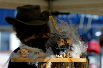 Close-up of stuffed toy on table