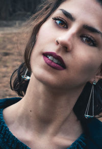 Close-up portrait of woman