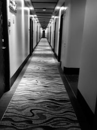 Empty corridor of building