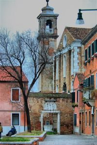 Facade of church against sky