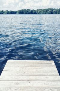 Pier on lake