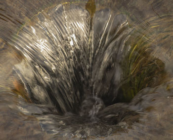 Full frame shot of water flowing