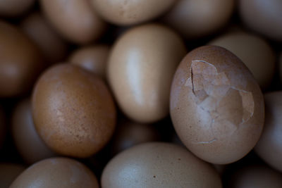 Full frame shot of eggs