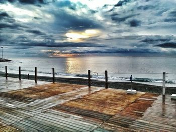 Scenic view of sea against sky