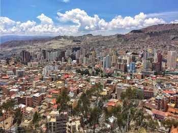 Aerial view of city