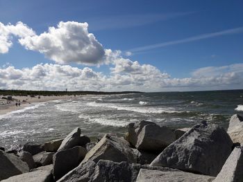 Scenic view of sea against sky