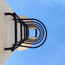 Low angle view of built structure against blue sky