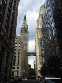 City street against sky