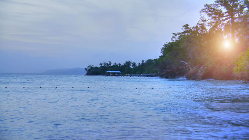 Scenic view of sea against sky