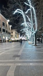 View of christmas tree at night