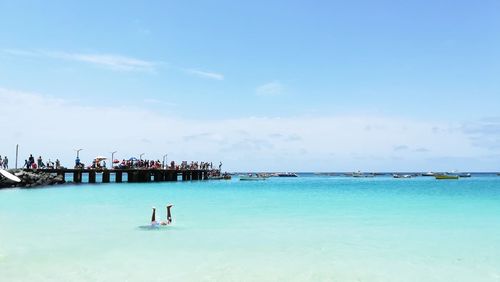 Scenic view of sea against sky