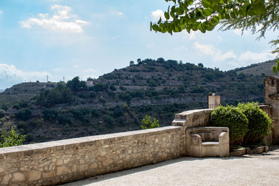 A fantastic and relaxing panorama in the garden of ragusa ibla