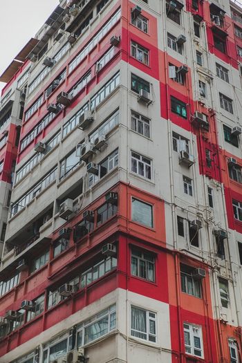 Low angle view of building against sky