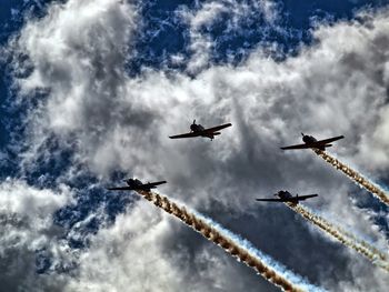 Fighters planes in sky