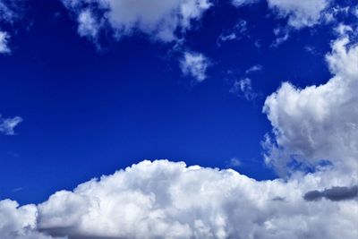 Low angle view of clouds in sky