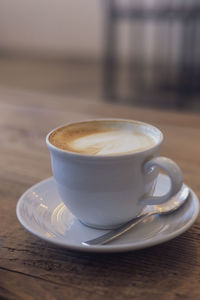 Close-up of coffee on table