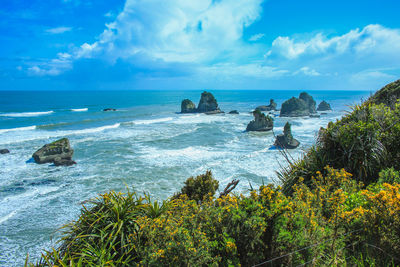 Scenic view of sea against sky