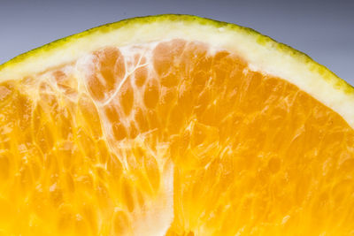 Close-up of fruit against white background