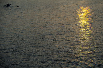 View of sea at sunset