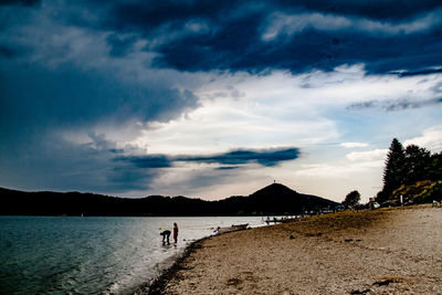 Scenic view of sea against sky