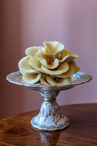 Close-up of cake on table