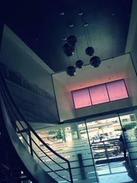 Low angle view of illuminated lights