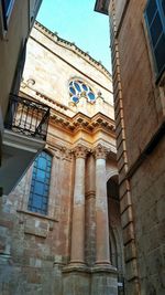 Low angle view of historical building