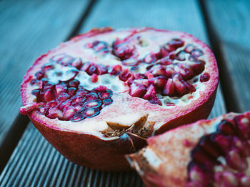 Close-up of strawberry on table