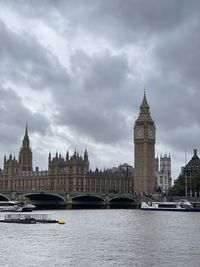 View of historic building against cloudy sky