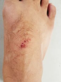 Close-up of human feet