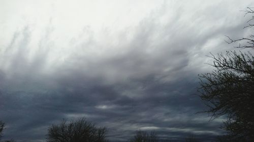 Low angle view of storm clouds in sky