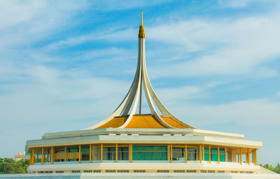 View of historical building against cloudy sky