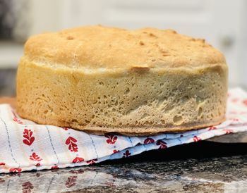 Close-up of bread on table