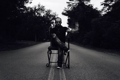 Man sitting in chair 