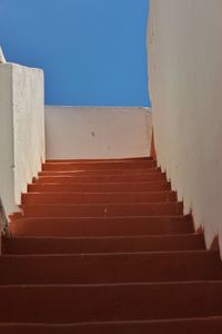 Low angle view of staircase against building