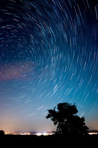 Low angle view of stars in sky