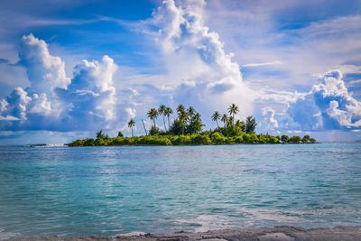 Panoramic view of sea against sky