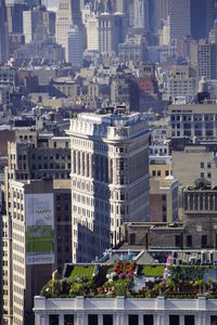 High angle view of cityscape