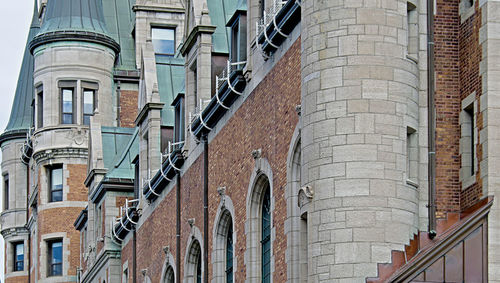 Low angle view of chateau frontenac hotel