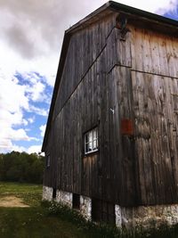 Barn against sky