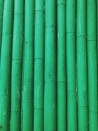 Full frame shot of green pipes