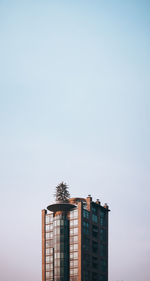 Low angle view of building against clear sky