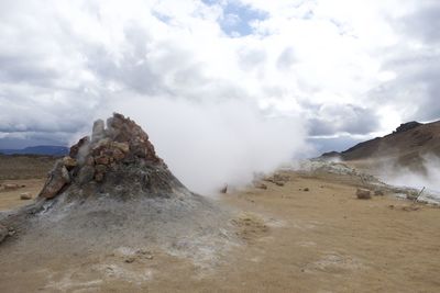 Panoramic view of mountain against sky