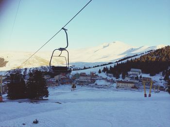 Scenic view of snow covered landscape